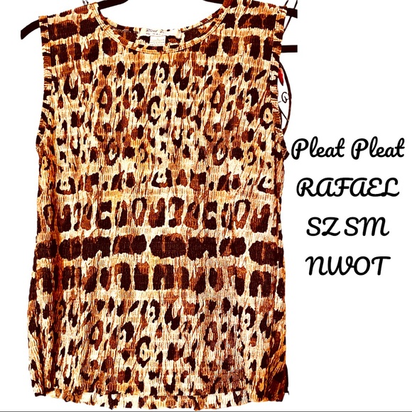 RAFAEL Tops - NWOT soft, lightweight and comfortable stretch leopard print tank top. Size SM